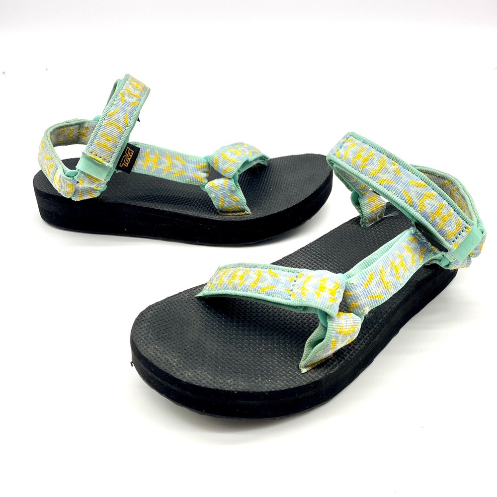 TEVA ORIGINAL UNIVERSAL MINT GREEN MIDFORM WALKING HIKING SANDALS LADIES SIZE 7